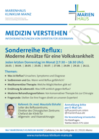 Plakat Reflux-Infoabende
